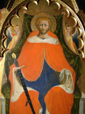 Maestro del 1419. San Giuliano e storie. Polittico Pinacoteca. Musei Civici di San Gimignano (SI)